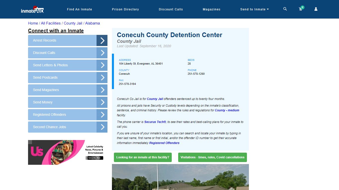 Conecuh County Detention Center - Inmate Locator - Evergreen, AL